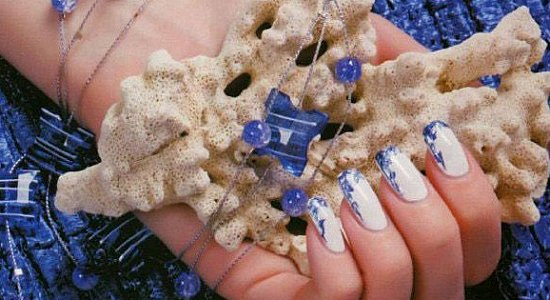 Рисунок на ногтях - Морской бриз Рисунок на ногтях - Морской бриз