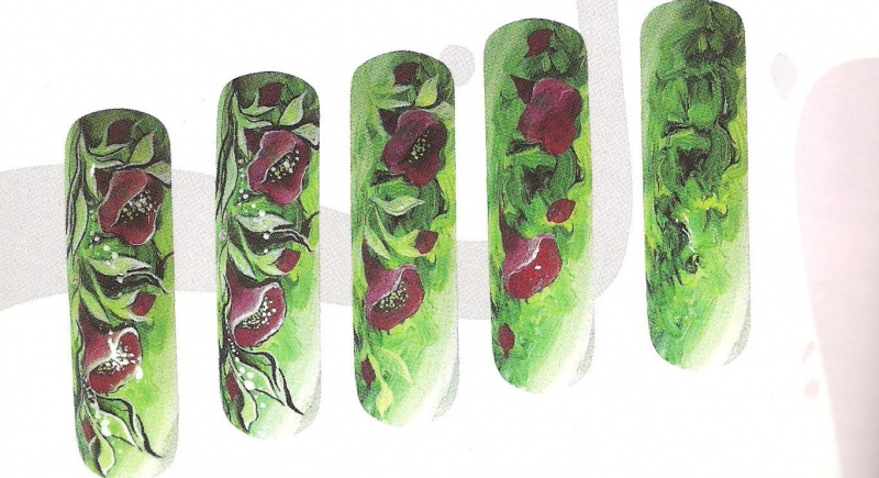 Рисунки на ногтях "Пестрое лето"