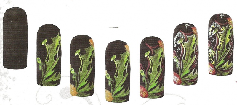 Рисунки на ногтях "Пестрое лето"